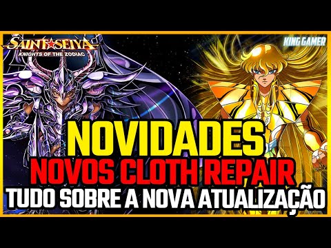 CLOTH REPAIR ARAYASHIKI E RHADAMANTHYS!!! E MUITO MAIS NA NOVA ATUALIZAÇÃO// Saint Seiya Awakening