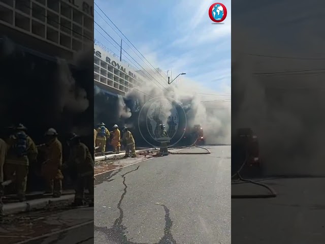 WATCH: Fire rages at Ammar’s Department Store on King Street