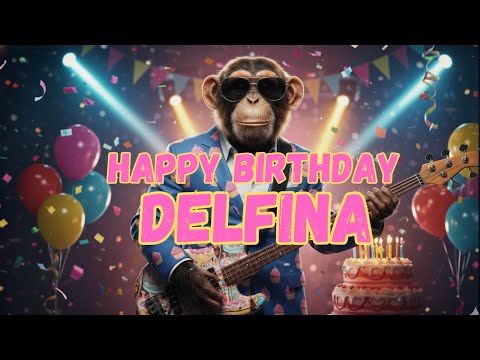 DELFINA Happy Birthday Song - Happy Birthday to Delfina