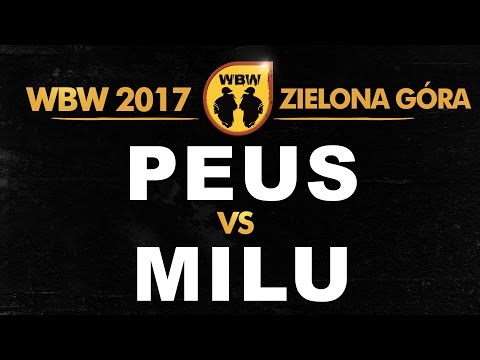 Peus 🆚 Milu 🎤 WBW 2017 Zielona Góra (freestyle rap battle) Finał