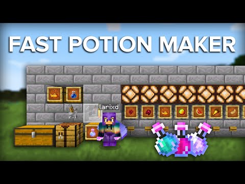 Minecraft Easy Brewing Station - Make Any Potion