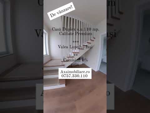 Casa duplex Valea Lupului/Rediu,4 camere,Incalz.Pard,Placa beton — Video