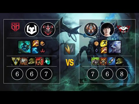SB Natalie Hecarim vs JDG Kanavi Volibear Jungle - KR Patch 10.13