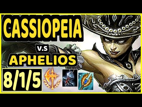 TALLY (CASSIOPEIA) and BRAND vs APHELIOS  and NAUTILUS- 8/1/5 KDA BOTTOM ADC GAMEPLAY OC GRANDMASTER