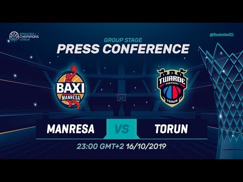 BAXI Manresa v Polski Cukier Torun - Press Conference - Basketball Champions League 2019-20