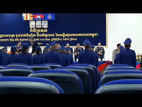 Ceremony of Master in Business Administration police academy of camboddai 05 08 2019