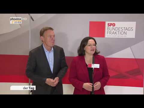 Andrea Nahles zur Nominierung von Thomas Oppermann als Bundestagsvizepräsident am 23.10.17