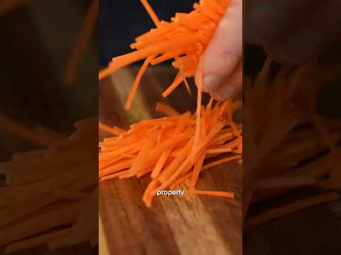 How to Julienne carrots the RIGHT way
