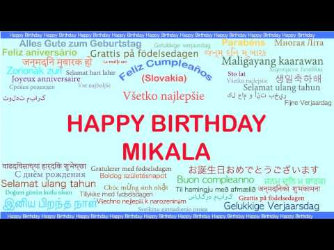 Mikala   Languages Idiomas - Happy Birthday