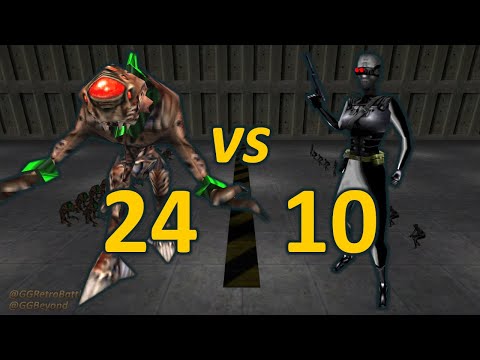 24 Vortigaunts vs 10 Assassins - Half-Life Retro Battles