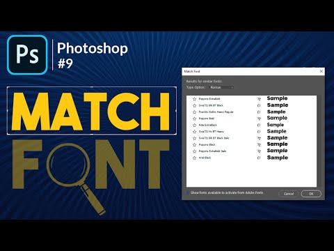 How To Match Fonts From Any Image In Photoshop | Match Font Photoshop Tutorial