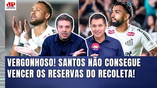 QUE VEXAME DO SANTOS!!! "O NEYMAR SAIU BATENDO BOCA COM TORCEDOR e..." EMPATE com RECOLETA DETONADO!