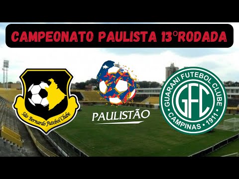 SÃO BERNARDO FC X GUARANI 13ºRODADA CAMPEONATO PAULISTA VIRTUAL 2022