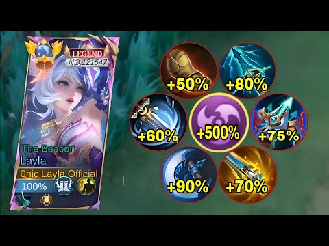 GLOBAL LAYLA BEST 1 HIT BUILD 2026!! (100% BROKEN) - MLBB