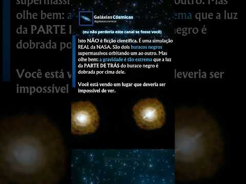 O Balé Mortal de 2 Buracos Negros (Simulação da NASA) 🌀