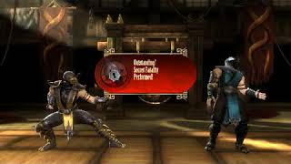 Mortal Kombat 9 Stage Fatality Scorpion Xbox 360