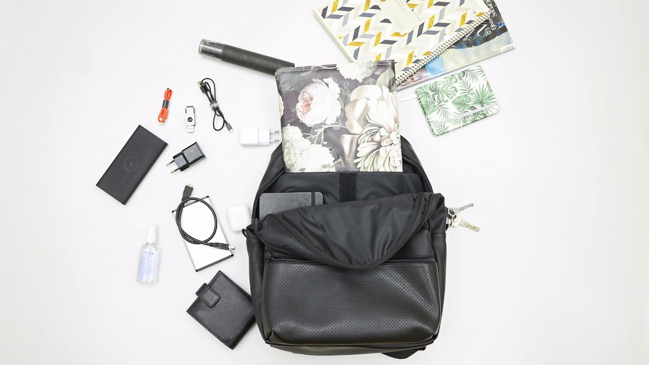 Рюкзак HARVEST TIPOLEATHER (Gloss) Black 15,6" video preview