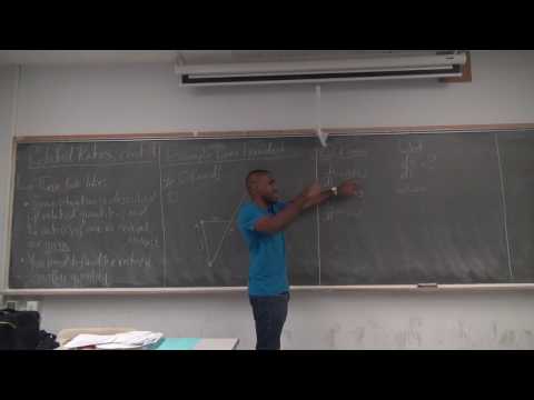 Math 205 JW Lecture 17 - Related Rates contunued and Max and min Values