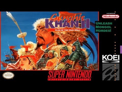 Genghis Khan II   Clan of the Gray Wolf Japan  LongPlay Snes