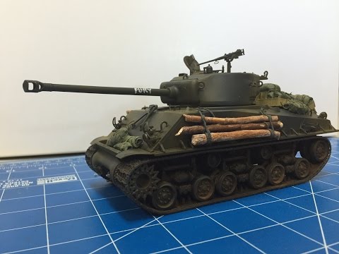 Tamiya M4A3E8 Sherman Easy Eight 1/35 plastikinis surinkimo rinkinys 35346 video