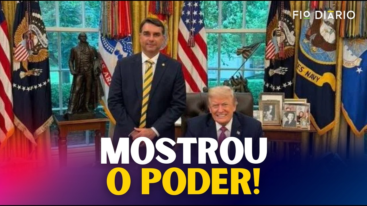 FLÁVIO BOLSONARO REVELA O QUE DISSE PARA TRUMP E APAVORA ESQUERDA