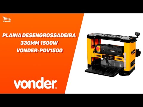 Plaina Desengrossadeira PDV1500 330mm 1500W  - Video
