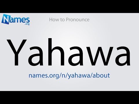 How to Pronounce Yahawa