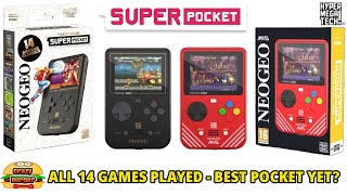 NEOGEO Super Pocket From HyperMegaTech - ALL 14 Games Played - Best Super Pocket Yet?