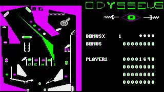 Odysseus Pinball Construction Set FLIPPER LOOK ATARIMANIA ATARI 8BIT XL XE 400 800 600 1200