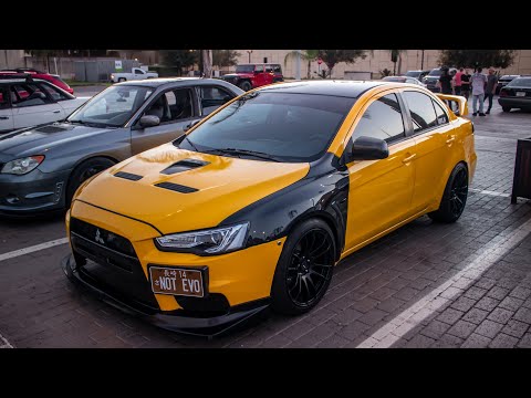 OEM EVO X FENDERS ON A LANCER!!