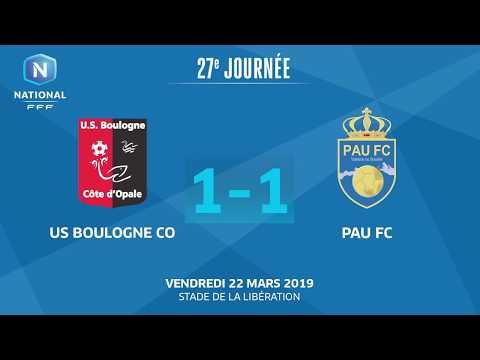 J27 : US Boulogne CO -  Pau FC(1-1), le résumé I National FFF 2018-2019