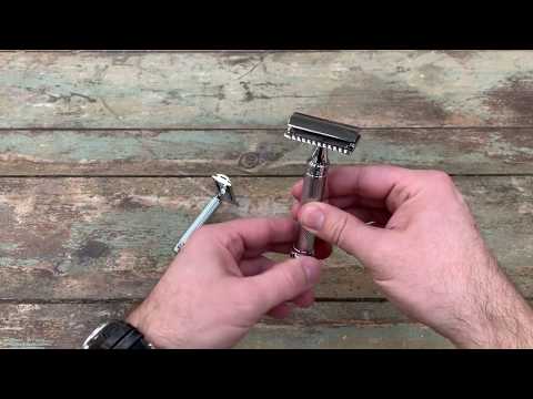 Mhle R89 DE safety razor - Closed Comb - Black