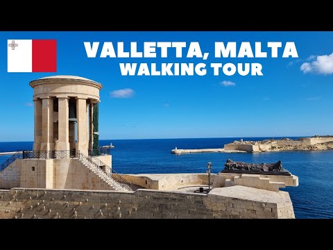 Things to visit in Valletta, Malta | One day in the EU's smallest capital city | 4K Walking Tour