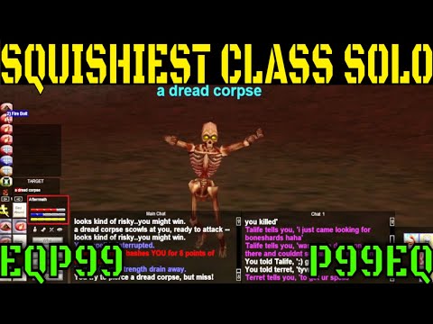 EverQuest P99 SQUISHiest Class in GAME SOLOing Level 10 Wizard SOLO Project1999 EQ