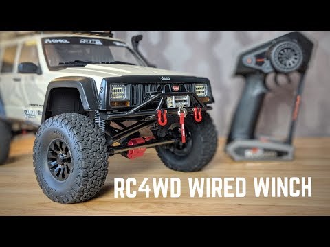 Control a scale winch from your transmitter!  RC4WD WARN WINCH INSTALL