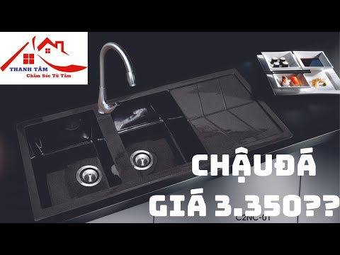 Revisão Chi Tiết Chậu Đá Rửa Chén C2NC Thương Hiệu VIỆT MỸ Giá Chỉ 3.350 Có Gì Đặt Biệt.