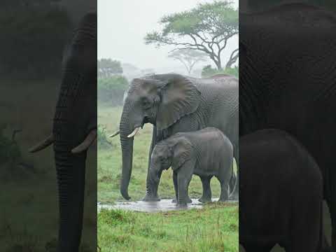 "Sheltered Beneath the Storm: A Mother's Grace in the Rain"