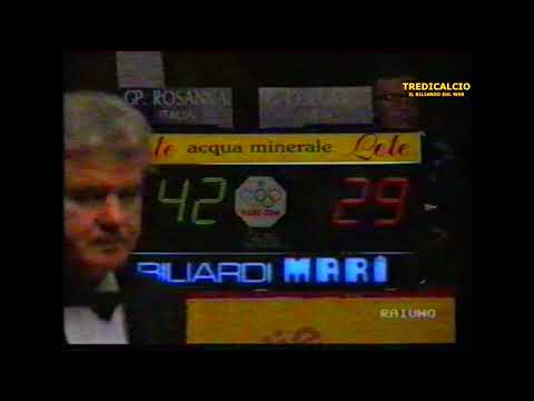 COLOMBO vs ROSANNA - FINALE 2^Prova Camp. Italiano Biliardo 1992/93  @TREDICALCIO  SAN PELLEGRINO
