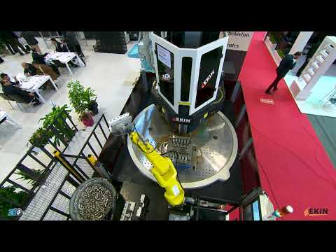 Ekin 260T Rotary Table Vertical Injection Moulding I Full Automation Fittings Production