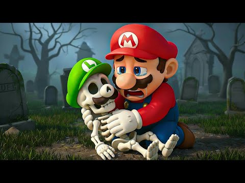 Luigi Suddenly Turns into a Skeleton… What Must Mario Do to Save His Brother? 😨🍄