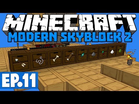 Minecraft Modern Skyblock 2 - Mob Farm Upgrades, Calculator & Botania!! #11 [1.12.2 Modded Skyblock]