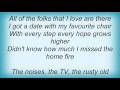 Louis Armstrong - The Home Fire Lyrics
