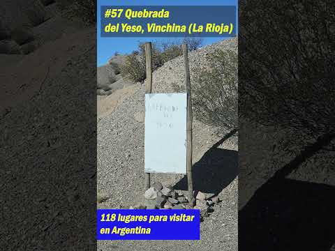 118 lugares para visitar en Argentina (#57 Quebrada del Yeso, Vinchina)  #argentina