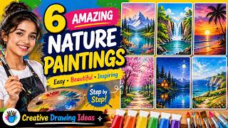 Easy Acrylic Painting Ideas for Beginners 🎨 Acrylic Painting Tutorial on Canvas