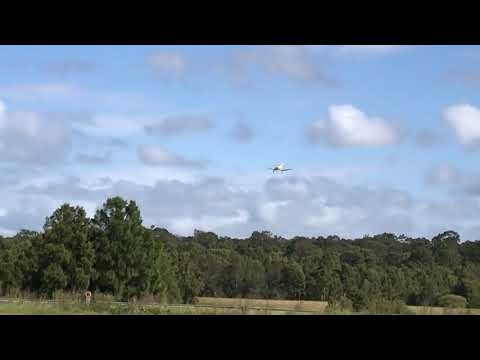 TopFlite Giant Scale Corsair maiden landing.