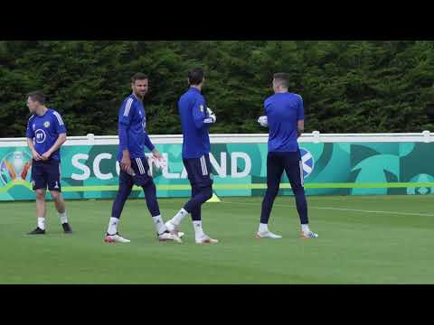 Scotland squad train ahead of Czech Republic Euro 2020 clash