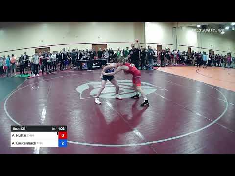 55 Lbs Semifinal - Amryn Nutter, Combat W.C. School Of Wrestling Vs Austin Laudenbach, Apple Valle