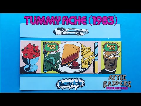 Tummy Ache (1983) - Macdonald 345 - Card Vintage Board Game - Attic Raiders Retro Reviews