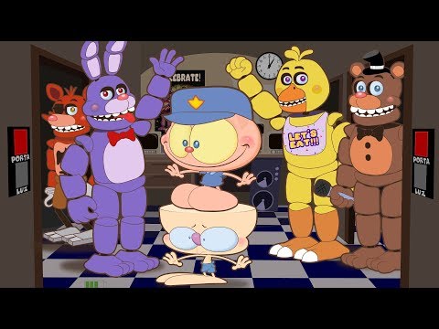 Mongo and Drongo Survive Five Nights at Freddy's - FNAF 1 Night 1 (Cartoon)