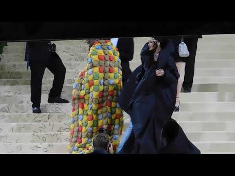 Rihanna and boyfriend ASAP Rocky arrive late in style at the MET Gala 2021 in NYC